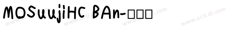 MOSuujiHC BAn字体转换